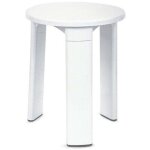 Plasticos tatay tabouret � poser, blanc