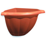 Plastiken - pot mural d'angle 25 cm en terre cuite. - injection en plastique de haute qualité. - mesures ... Plastiken - pot mural d'angle 25 cm en terre cuite. - injection en plastique de haute qualité. - mesures ...