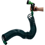 Plastique kit flexible d'arrosage 15 m - jardin urbain : tuyau spiral�, id�al pour balcon / terrasse ...