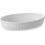 Plat de cuisson ovale en porcelaine rustica 245x145x55mm - hendi 786338