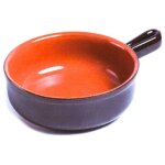 Plat  gratin  1 manche, 15 cm, couleur bruna coli