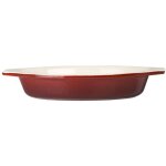 Plat  gratin ovale rouge 650 ml - vogue