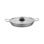 Plat � paella cadac 30 avec couvercle - argent