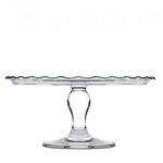 Plat de pr�sentation � tarte - verre - 26cm