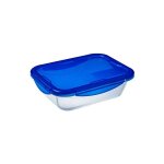 Pyrex - cook&go plat de conservation rectangulaire 3, 3l 30x23cm + couvercle bleu Pyrex - cook&go plat de conservation rectangulaire 3, 3l 30x23cm + couvercle bleu