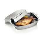 Plat � r�tir rectangulaire exclusif avec couvercle 36x24 cm