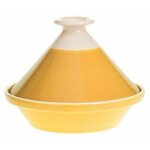 Secret de gourmet - plat à tajine en faïence 'sofia' 27cm moutarde Secret de gourmet - plat à tajine en faïence 'sofia' 27cm moutarde
