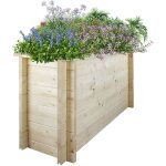 Plate - bande surélevée en bois - 118x38xh57 cm ? jardinières en bois pour fleurs, herbes aromatiques, ... Plate - bande surélevée en bois - 118x38xh57 cm ? jardinières en bois pour fleurs, herbes aromatiques, ...