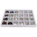 Plateaux  bijoux empilables en velours faits  la main anneaux boucles d'oreilles organisateur de bracelet ...