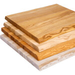 Lamo manufaktur - plateau en bois massif pour table basse, table de chevet, bords biseaut�s arrondis ...