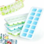 Plateau de cong�lation en silicone pour b�b� avec couvercle, 4 paquets bac � gla�ons, cong�lation b�b� ...