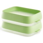 Plateau de conservation set / 2 reutilisable cv silicone - lekue