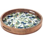 Zen et ethnique - signes grimalt plateau de cuisine botes d'olives du plateau ronde et plateaux blancs ...