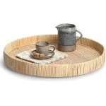 Plateau dcoratif en rotin,  40 cm zeller