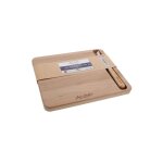 Plateau fromage bois 30x25cm + couteau - jean dubost