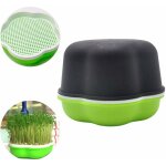 Plateau de germination de graines avec couvercle, kit de germination de germination de haricot sans bpa, ...