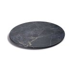Plateau rond en mlamine avec finition marbre lacor 35 cm