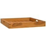 Plateau de service 50x50 cm bois de teck massif vidaxl