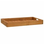 Plateau de service 60x35 cm bois de teck massif