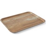 Plateau de service avec imprim bois, chne 370x530mm hendi 508947