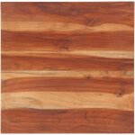 Plateau de table, de bureau, table � manger bois solide 25 - 27 mm 60x60 cm vidaxl
