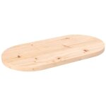 Plateau de table, dessus de table, table � manger 80x40x2, 5 cm bois de pin massif ovale con827136 design ...