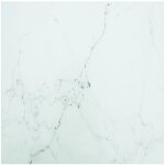 Plateau de table - parfait pour table � manger, cuisine ou bureau blanc 60x60cm 6mm verre tremp� et design ...