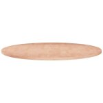Plateau de table plan de travail - rond 70x1, 5 cm bois de chne massif non trait bv351825