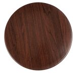 Plateau de table rond bolero 600 mm marron fonc�