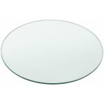 Plateau de table en verre esg diam�tre � 70 cm transparent