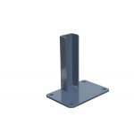 Platine aluminium pour poteau de départ ou fin de clôture - coloris - gris anthracite ral 7015, largeur ... Platine aluminium pour poteau de départ ou fin de clôture - coloris - gris anthracite ral 7015, largeur ...