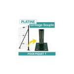 Platine pour piquet t - vert Platine pour piquet t - vert