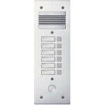 Platine de rue s�rie 200 audio �troite fa�ade alu 4mm 6 appels (308206)