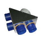 Pl�num d'insufflation � 4 piquages pour r�seau de vmc double - flux akor hr (860014)