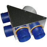 Pl�num d'insufflation � 4 piquages pour r�seau de vmc double - flux akor hr (860014)