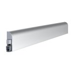Athmer - plinthe porte ? thermique et acoustique - en applique ? recoupable - en aluminium - argent 930mm ...