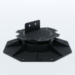 Plot rglable de 18  30 mm pour terrasse bois et composite - coloris - noir