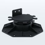 Plot rglable de 30  60 mm pour terrasse bois et composite - coloris - noir
