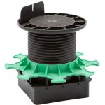 Plot terrasse r�glable pour pieu m�tallique 43 / 138 mm elevo - jouplast - carton de 30 pi�ces