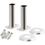 Pls - 1 support d'�chelle de piscine en acier inoxydable � 40 mm, pieds pour �chelle de piscine inox ...