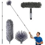 Plumeau poussiere telescopique, tete de loup telescopique, poussiere, brosse nettoyage, balai toile d'araign�e ...