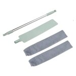 Plumeau tlescopique, plumeau microfibre avec poigne en acier inoxydable, lavable flexible brosse  ...