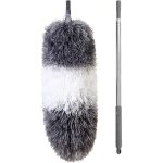 Plumeau t�lescopique, plumeau toile d'araign�e poussi�re, tete de loup 254cm t�te pliable lavable