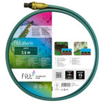 Fitt - pluvio 7, 5 m - tuyau d'arrosage plat perfor  trois voies pour l'irrigation  jet et  imprgnation, ...