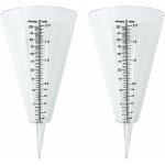 Pluviomtre, pluviometre exterieur, 2 pluviomtres  cne transparent avec double chelle pour la surveillance ...