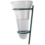 Pluviomtre en verre avec support en mtal vert - esschert design