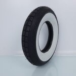 Pneu 3. 50 - 8 46j continental lb flanc blanc tube type pour scooter