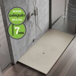 Poalgi - receveur de douche extraplat hos's, blanc perle, 90x90 cm, bac forme squaree extra plat, composition ...
