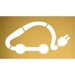 Pochoir voiture �lectrique petit mod�le format du motif 300x600 mm - technima france sas