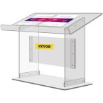 Mophorn - vevor podium en acrylique haut 49, 53 cm podium transparent arret de livre incline lutrin en ...